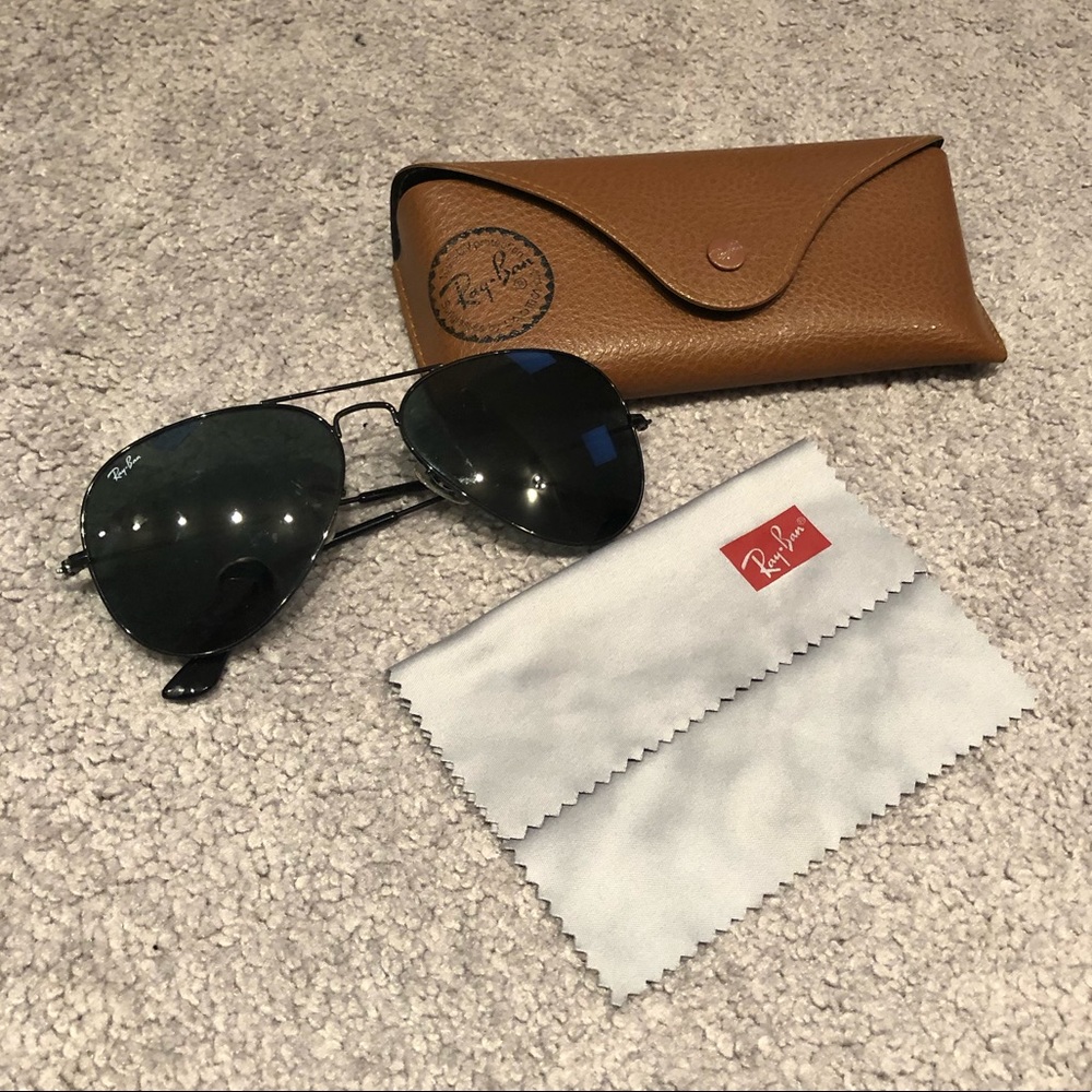 Authentic black ray bans